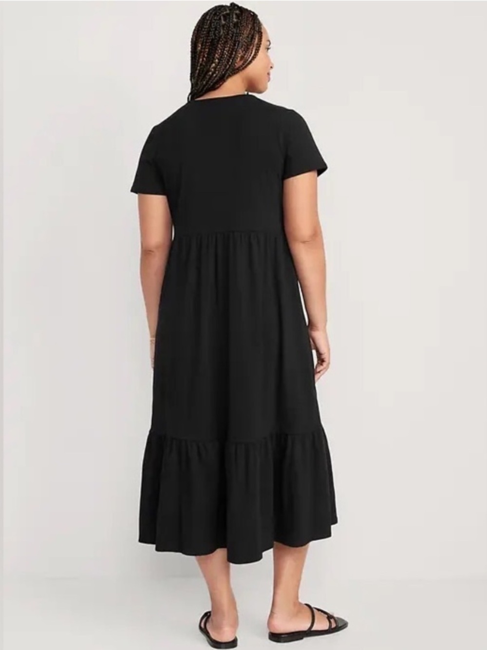 Old Navy tiered midi dress - Picture 2 of 7